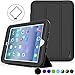 SEYMAC stock Case for iPad Mini 1 2 3, (Not Mini 4), 3-Layer Shock-Proof Protective Case for Kids,Smart Cover Auto Sleep Wake & PU Leather Folio Stand Function for iPad Mini 1st, 2nd, 3rd (Black)