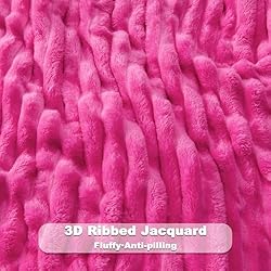 NEWCOSPLAY Super Soft Throw Blanket Hot Pink
