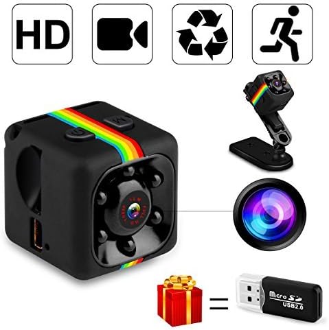 Spy Camera, MrLi Hidden Camera Nanny Cam Micro Camera 1080P/720P Wireless Small HD Super Portable Indoor Night Vision Motion Detection for Home Office and Car Surveillance