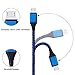 VIFIGEN Android Charger Cable, 4-Pack 10FT High Speed Premium Nylon Braided USB 2.0 A Male to Micro B Sync Data & Charging Cord for Android, Samsung Galaxy, Nokia, Nexus, HTC, LG, Sony