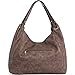 JOYSON Women Handbags PU Leather Shoulder Bags Top-Handle Satchel Tote Bags Purse Grey Brown