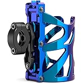 Water Cup Holder Lightweight Aluminum Alloy Cup Cage 0for Screws and Tool Drink Cages for Outdoor Activities Motorcycle CyclinWater Bottle Cages (Blue)