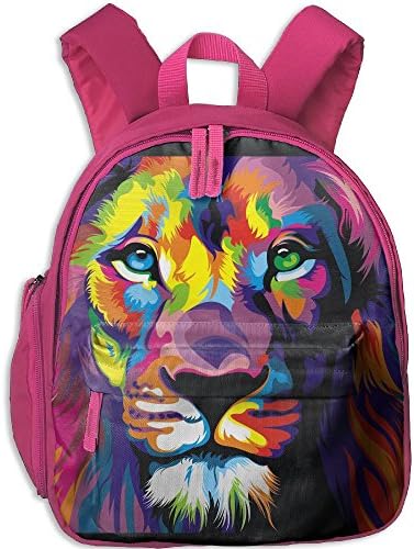 Colourful Lion Face Portable Preschool Toddler Kid's Mini Backpack Shoulder Bag