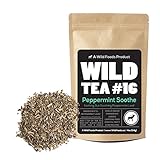 Organic Peppermint Tea, Loose Leaf Herbal Peppermint Leaves, Wild Tea #16 Peppermint Soothe by Wild Foods (4 ounce)