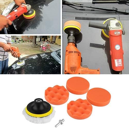 newhashiqi Car Polishing Disc Set, 3 Inch Polishing Cushion Set Multi-function Furniture Polishing Sponge Car Beauty Tools