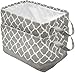 Sorbus Storage Basket Bin Set, Collapsible Rectangular Fabric Storage Organizer Basket with Drawstring Closure & Carry Handles for Laundry, Toys, Clothes, and more, 2-Pack (Gray Pattern)