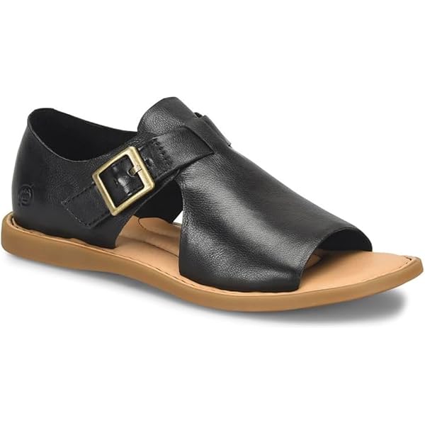 Sandali aperti in tessuto spalmato da donna nero | Benetton Outlet