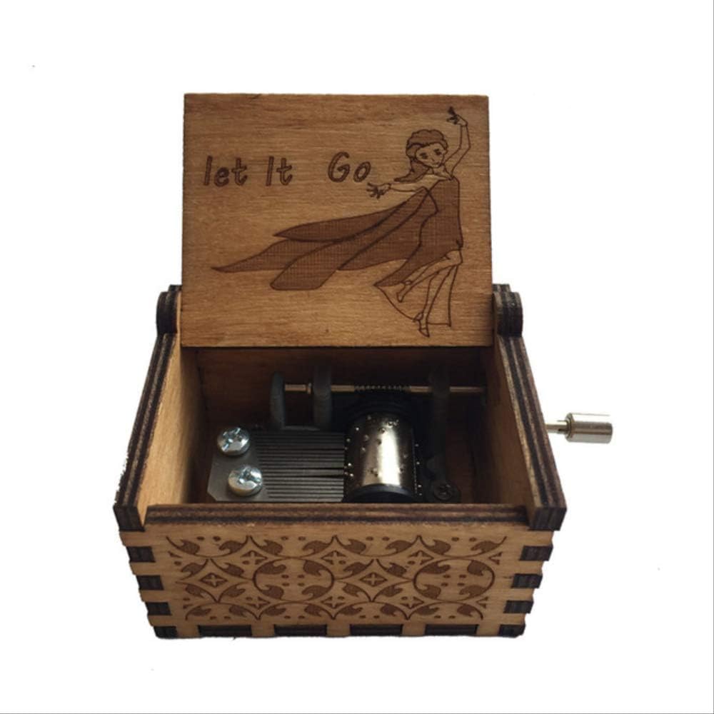 LYXL Caja Musica Niña Caja De Música De Madera Antigua ...