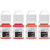 FAMISOO Lip Set Professional PMU Pigment for Permanent Makeup, Pink Lip Tatttoo Ink Set Tattoo Supplies for Blush Microblading Long-Lasting Non-Fading Beauty Ink Pigment Kit (5ml Each)