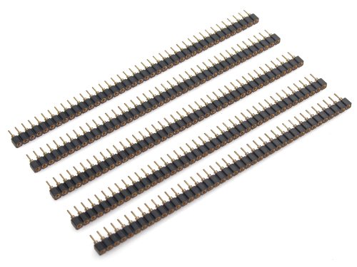 2.54mm 40-way SIL turned pin M-F Headers (Pack of 5) [Electronics]