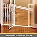 Toddleroo by North States 38.25” wide Arched Auto Close Baby Gate with Easy Step: Extra low threshold reduces trip hazard. Pressure or Hardware Mount. Fits 28.75 to 38.25