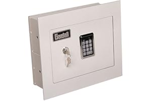 Gardall WS1314-T-EK 4" Concealed Wall Safe with Single Key and Electronic Lock, Tan