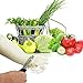 Clever Cutter 6 in 1 Kitchen Knife Stainless Steel Food Scissors with Cutting Board Built-in Slicer for Vegetables Fruits Chopper by Okazaki.