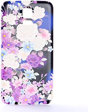 Nsiucion Samsung Galaxy S5 Battery Cover [with Rubber Seal Waterproof Gasket], Flowers Texture Housing Replacement Plastic Back Cover for Samsung Galaxy SV S5 i9600 G900