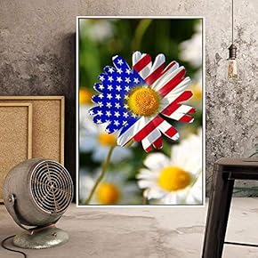 Floating Framed Canvas Wall Art for Living Room, Bedroom American Flower Canvas Prints for Home Decoration Ready to Hang - 16x24 inches