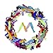 Mudder 100 Pieces Elastic Hair Ties No Crease Elastic Ribbon Ponytail Holders Hair Bands for Girls Women Teens and Kids Bows (Multicolor A)