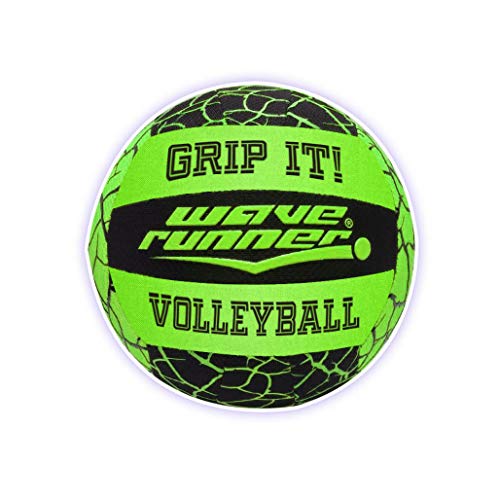 Wave Runner Grip It Waterproof Hydro Volleyball With "Sure Grip Technology" Works for Pool Lake River Pond Park Playground Beach Gift Toy Kids Games Bulk Blue Green Yellow Orange (Color May Vary) - Thumbnail 6