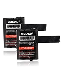 wdland 3,6 V 700 mAh recargable de Níquel metal hidruro Two-way radio Pack para Motorola GMRS/FRS Motorola m53617/53617, kebt-086-a, kebt-086-b, kebt-086-c, kebt-086-d (Pack de 2)