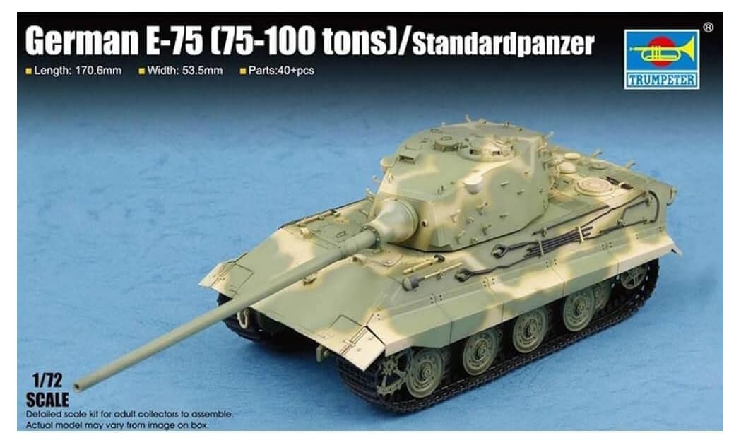 Trumpeter 1: 72 - German E-75 Standardpanzer (75-100Tons)