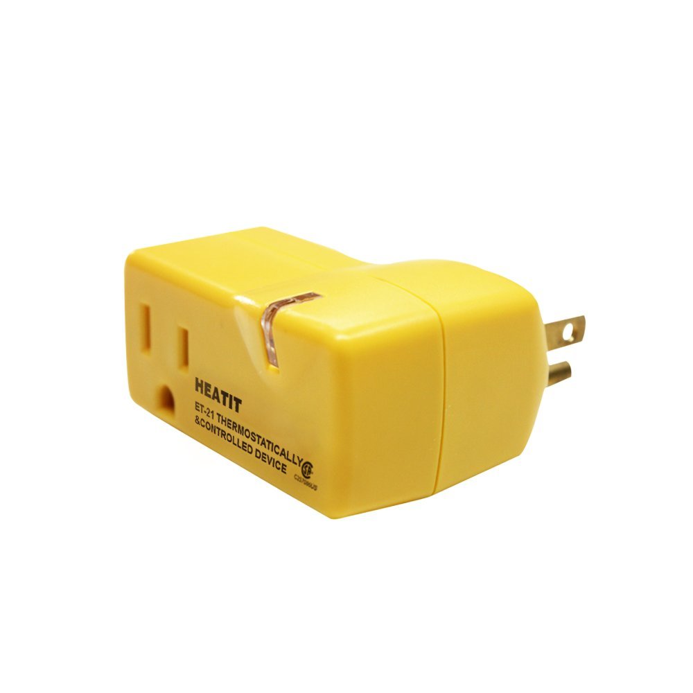 HEATIT ET-21 Freeze Thermostatically Controlled outlet On at 38F /Off at 50F: Beauty