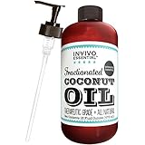 Fractionated Coconut Oil USA Premium Therapeutic Grade 16 Ounce Liquid Carrier Oil For Aromatherapy Relaxing Massage and Diluting Essential Oils With Pump and eBook