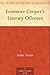 Fenimore Cooper's Literary Offences by