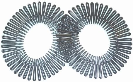 Glitz4Girlz 2 Black Plastic Zig Zag Sports Stretchy Headband Flexi Hair Comb Gym Hair Band