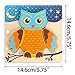 Sumnacon Jigsaw Puzzles Toys For Toddlers, 3D Wooden Fancy Education Learning Intelligence Toys Grown Up Puzzles For Kids Children, 3 Pack Animals of Tortoise,Owl,Starfish