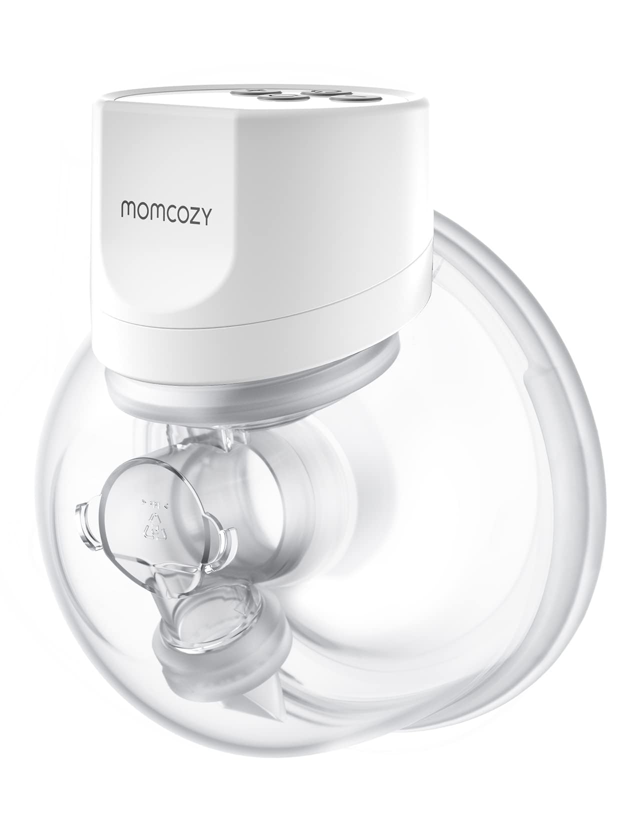 Photo 1 of Momcozy Breast Pump S12 Pro Hands-Free, Wearable & Wireless Pump with Soft Double-Sealed Flange, 3 Modes & 9 Levels Double Electric Pump Portable, Smart Display, 24mm, 1 Pack, White
