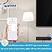Wifi Smart Power Strip, TESSAN Multi Outlets with 3 USB Charging Ports &4 Smart Remote Controlled AC Plugs, Overload Switch Charging Station with 6FT Extension Cord, Work with Alexa, Google Home-Black