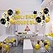UTOPP Birthday Decoration Gold 16 INCH Holy SHT You're Old Balloons Banner Flash Acrylic Happy Birthday Cake Toppers Black Gold Balloons Funny Birthday Party Supplies for 21st 30th 40th 50th