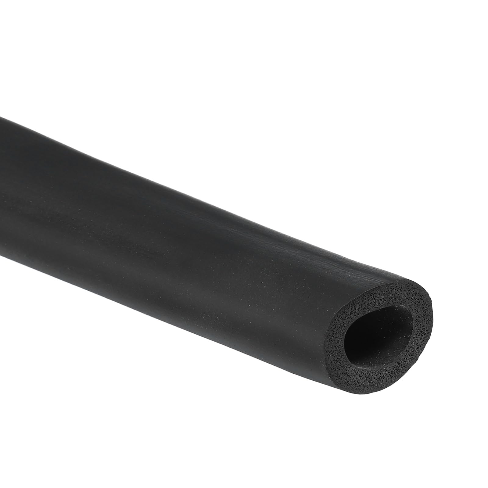 PATIKIL 20mm ID x 30mm OD x 1m Long Pipe Insulation Foam Tube, Pipe Cover Wrap Roll EPDM Bar Tubing for Handle Grip Guitar Stand AC Units, Exercise Machine Handle, Black