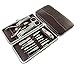 JINLI Nail Care Personal Manicure & Pedicure Set, Travel & Grooming Kit, 12 Piece