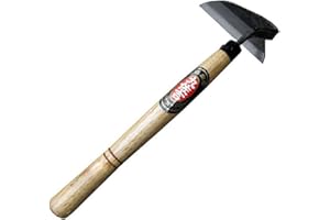 MAITER Lyw Home Japanese Garden Tool - Hand Hoe/Sickle is Perfect for Weeding and Cultivating. The Blade Edge is Very Sharp