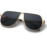 Xpectrum Oversized Retro Aviator Sunglasses Womens Vintage 70s 80s Sun Glasses Trendy Square Aviators