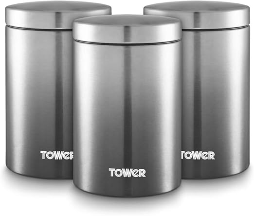 silver tea and coffee canisters