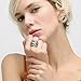 dnswez Cross Rings for Women, Index Finger Big Antique Gold Rings Vintage 2 Tone Punk Chunky Silver Statement Rings 14K Gold Plated Ring Band Costume Jewelry Gifts for Women/Men