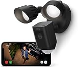 Ring Floodlight Cam Wired Plus Outdoor Security Camera 1080p HD LED Siren Wifi