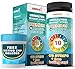Generical X: 10 Parameter Urine Test Kit (175 Strips + Testing Cup) for UTI's, Ketosis, pH, Blood, Protein, Ascorbate | for Gallbladder, Bladder, Urinary Tract, Kidney, Liver Health