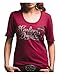 Harley-Davidson Women's Glitter Twin Pride Marble Tee, Red & Black 5J37-HB6Z