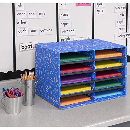 Bankers Box Classroom 10 Compartment Literature Organizer, Single