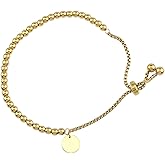 Silvershake SueBue 18K Yellow Gold Plated Stainless Steel Trendy Bead Balls 6 to 7.5 Inch Adjustable Bracelet Jewelry for Women