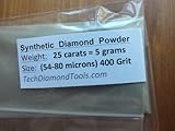 Diamond Powder 400 Grit 54-80 Microns -25ct .,= 5 Grams