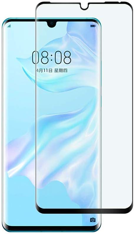KOFOHO For Huawei P30 Pro Screen Protector, Free Case Friendly HD Clear Bubble Scratchproof Tempered Glass Screen Protector Fit For Huawei P30 Pro Phone. Clear Black