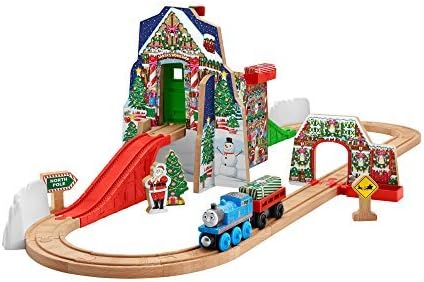 fisher price wooden train set