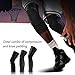 AMOSTING Protective Knee Pads, 2 Packs Anti-slip Basketball Knee Pads Elbow Guard Compression Leg Sleeve,Black-M
