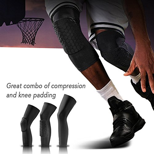 image for Protective Knee Pads, AMOSTING 2 Packs Anti-slip Basketball Knee Pads 
