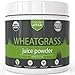 Organic Raw Wheatgrass Juice Powder - Natural Energy Booster, Detoxifier, Weight Loss Aid - Premium US Grown Green Superfood - Rich in Chlorophyll, Vitamins, Minerals & Amino Acids - 45 Servings