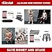 Elevtab Portable Home Gym Workout Set 3.0- Collapsible Resistance Bar with Adjustable Straps+ 3 Levels Resistant Bands+Foot Board+Handles+Workout Guide+Carrying Bag for Home, Outdoor or Travelthumb 2