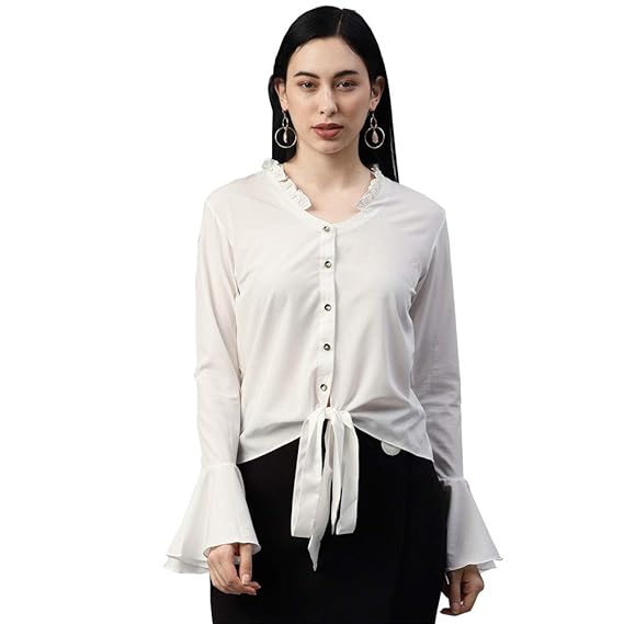 Amazon ladies white tops Clearance